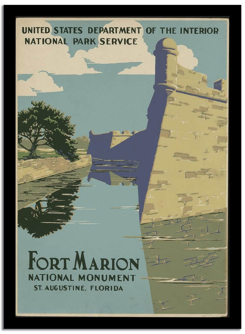 Fort Marion  Wpa Vintage Advertising Fine Art Print