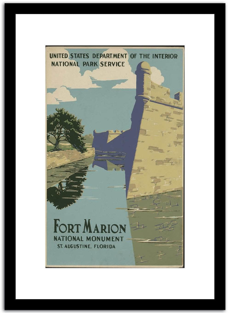 Fort Marion  Wpa Vintage Advertising Fine Art Print