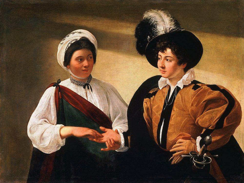 Fortune Teller 1594 By Caravaggio Fine Art Print