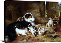 Foster Mother Painting Walter Hunt Canvas Art Fine Art Print