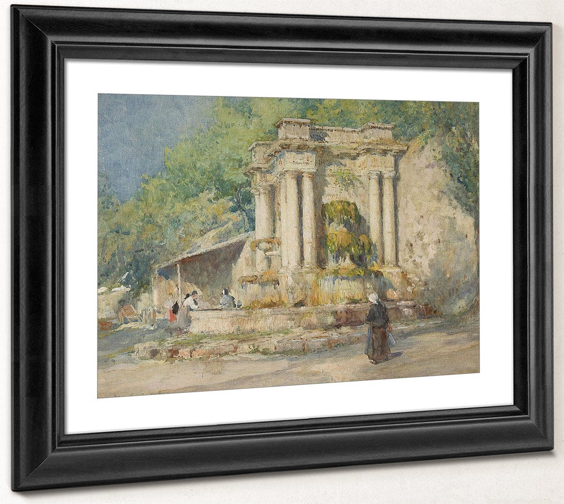 Fountain At Digne, Bas Alpes, 1914 By Colin Campbell Cooper Fine Art Print