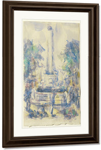 Fountain, Place De La Mairie In Aix En Provence By Paul Cezanne Fine Art Print