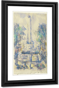 Fountain, Place De La Mairie In Aix En Provence By Paul Cezanne Fine Art Print