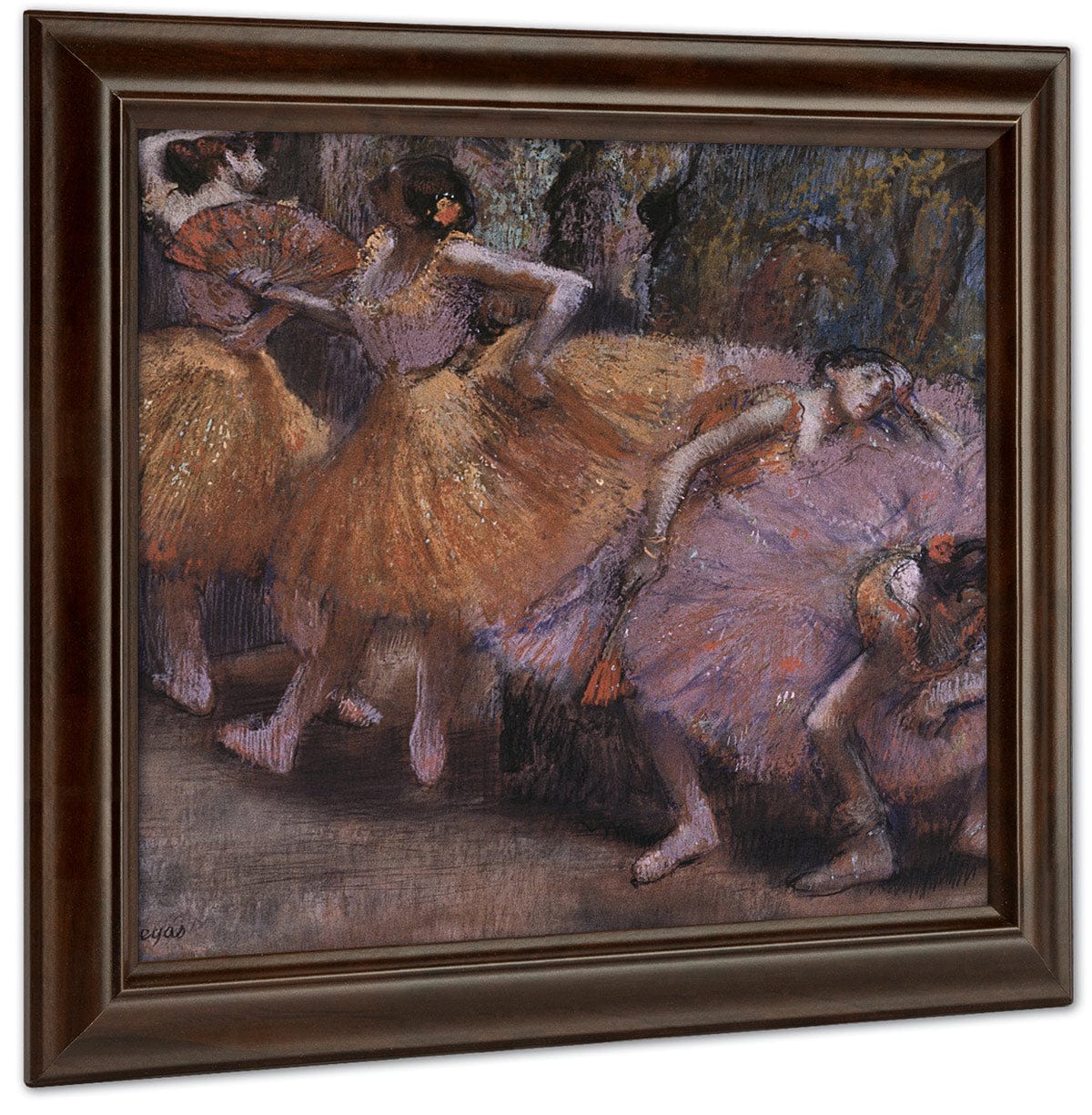 Four Ballerinas Resting By Edgar Degas Fine Art Print