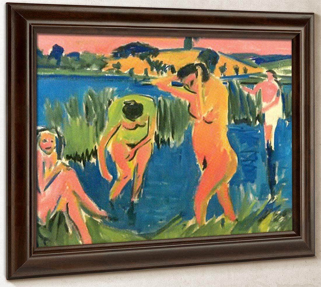 Four Bathers By Ernst Ludwig Kirchner Fine Art Print