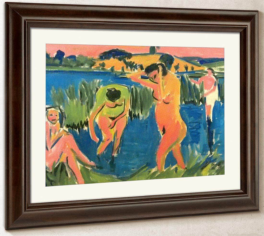 Four Bathers By Ernst Ludwig Kirchner Fine Art Print