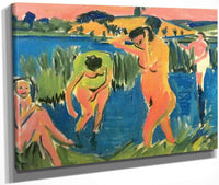 Four Bathers By Ernst Ludwig Kirchner Fine Art Print