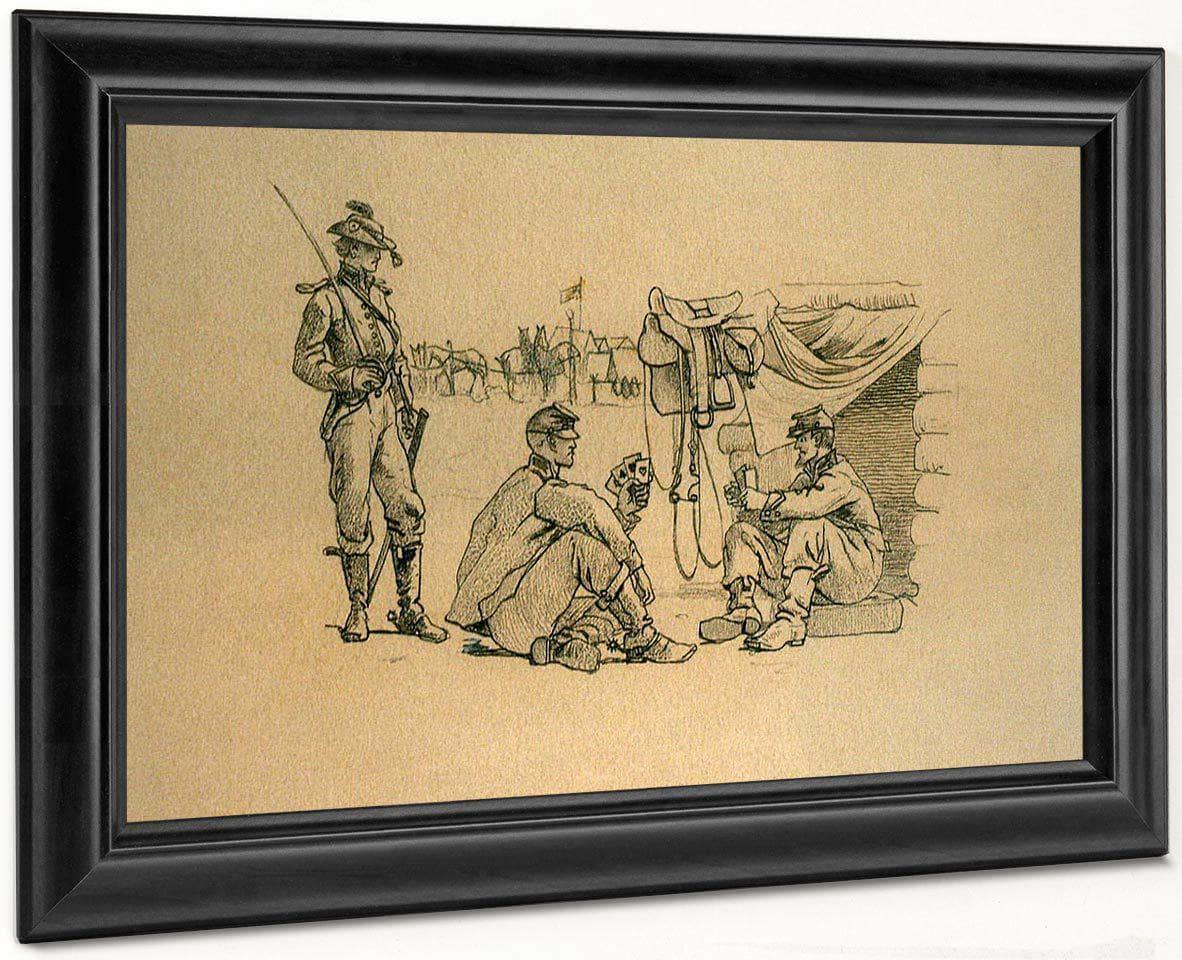 Four Bullets Or Off Duty By Winslow Homer Fine Art Print