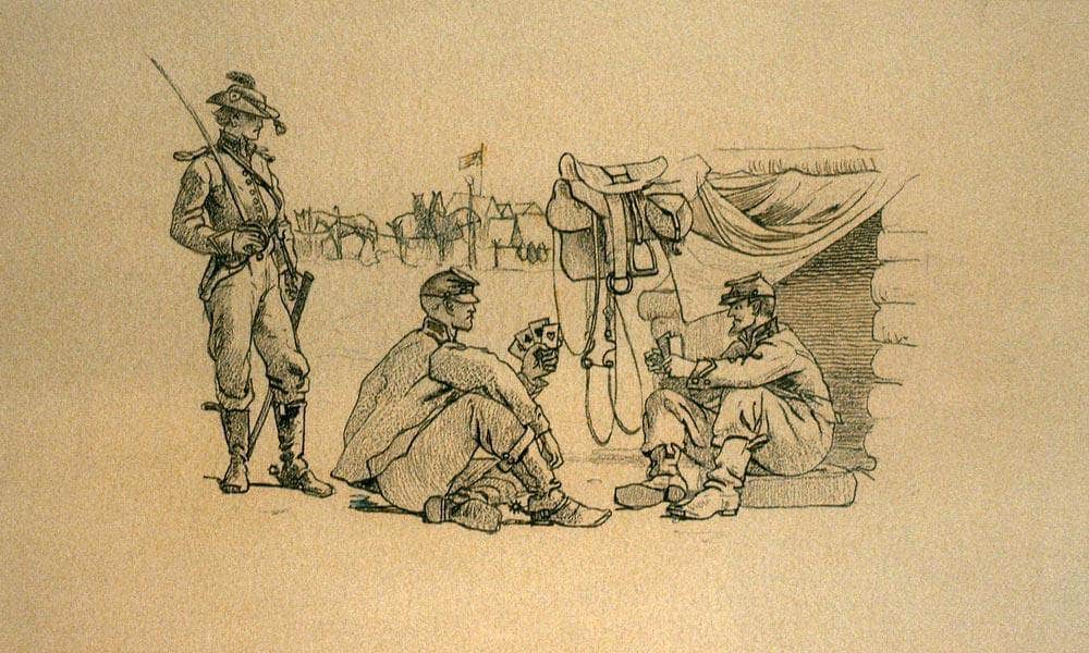 Four Bullets Or Off Duty By Winslow Homer Fine Art Print