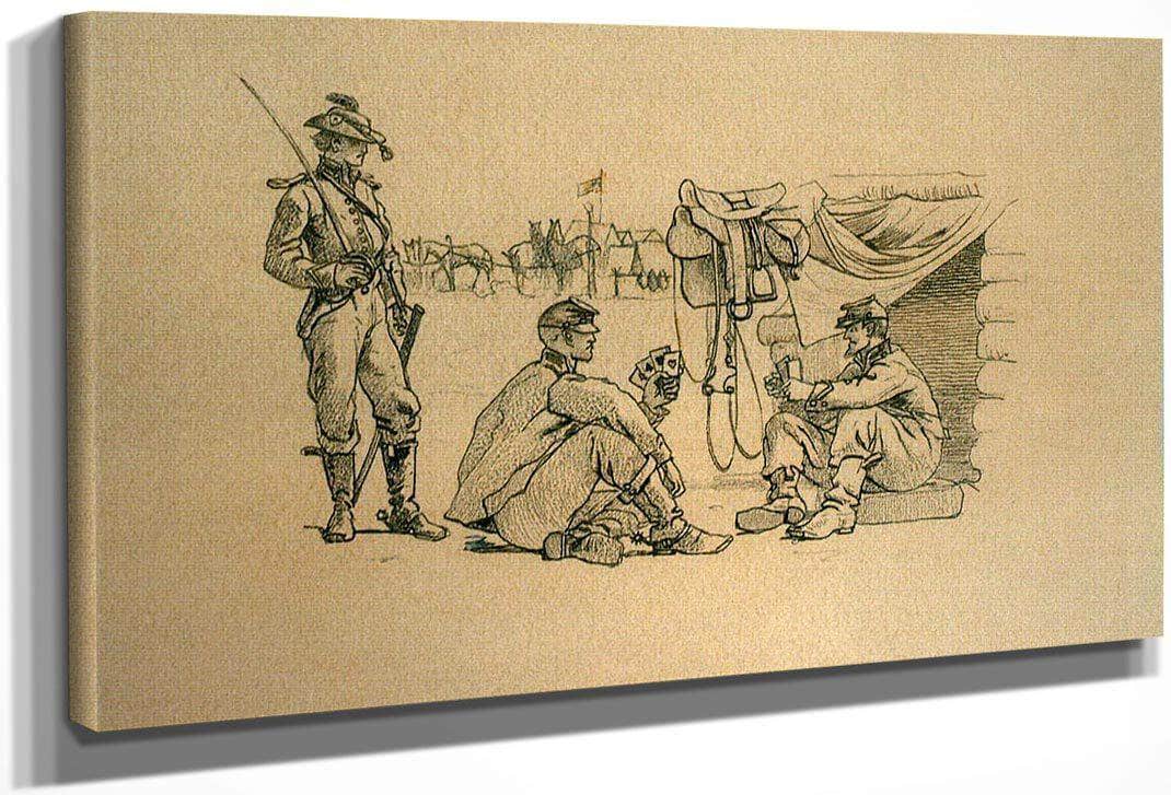 Four Bullets Or Off Duty By Winslow Homer Fine Art Print