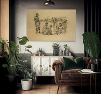 Four Bullets Or Off Duty By Winslow Homer Fine Art Print