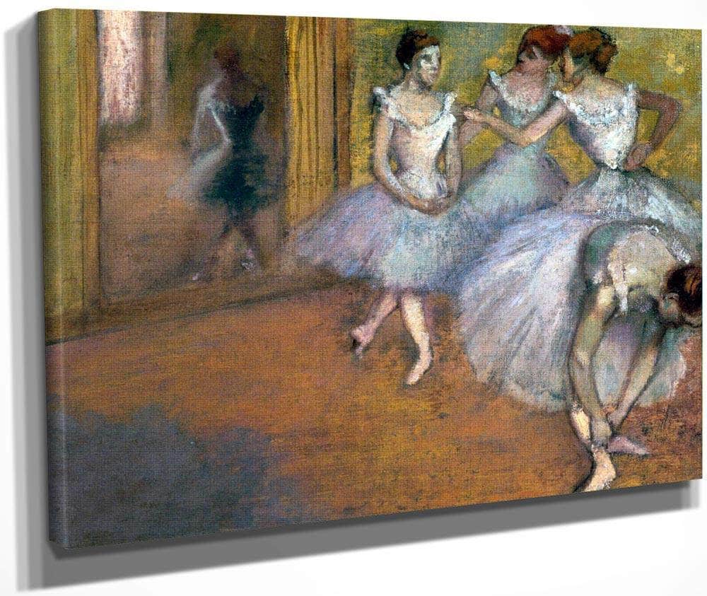 Four Dancers In The Foyer By Edgar Degas Fine Art Print