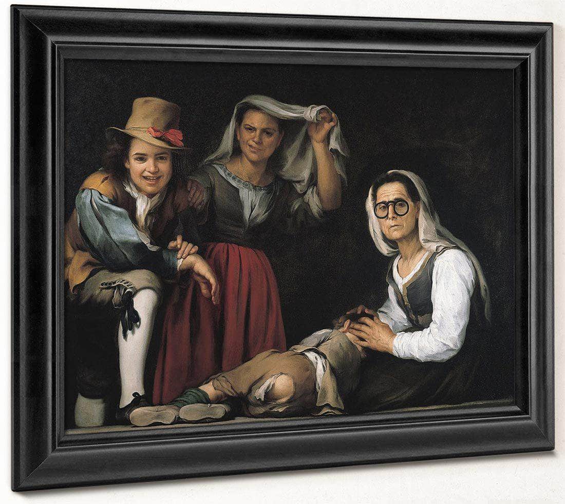 Four Figures On A Step By Bartolome Esteban Murillo Fine Art Print