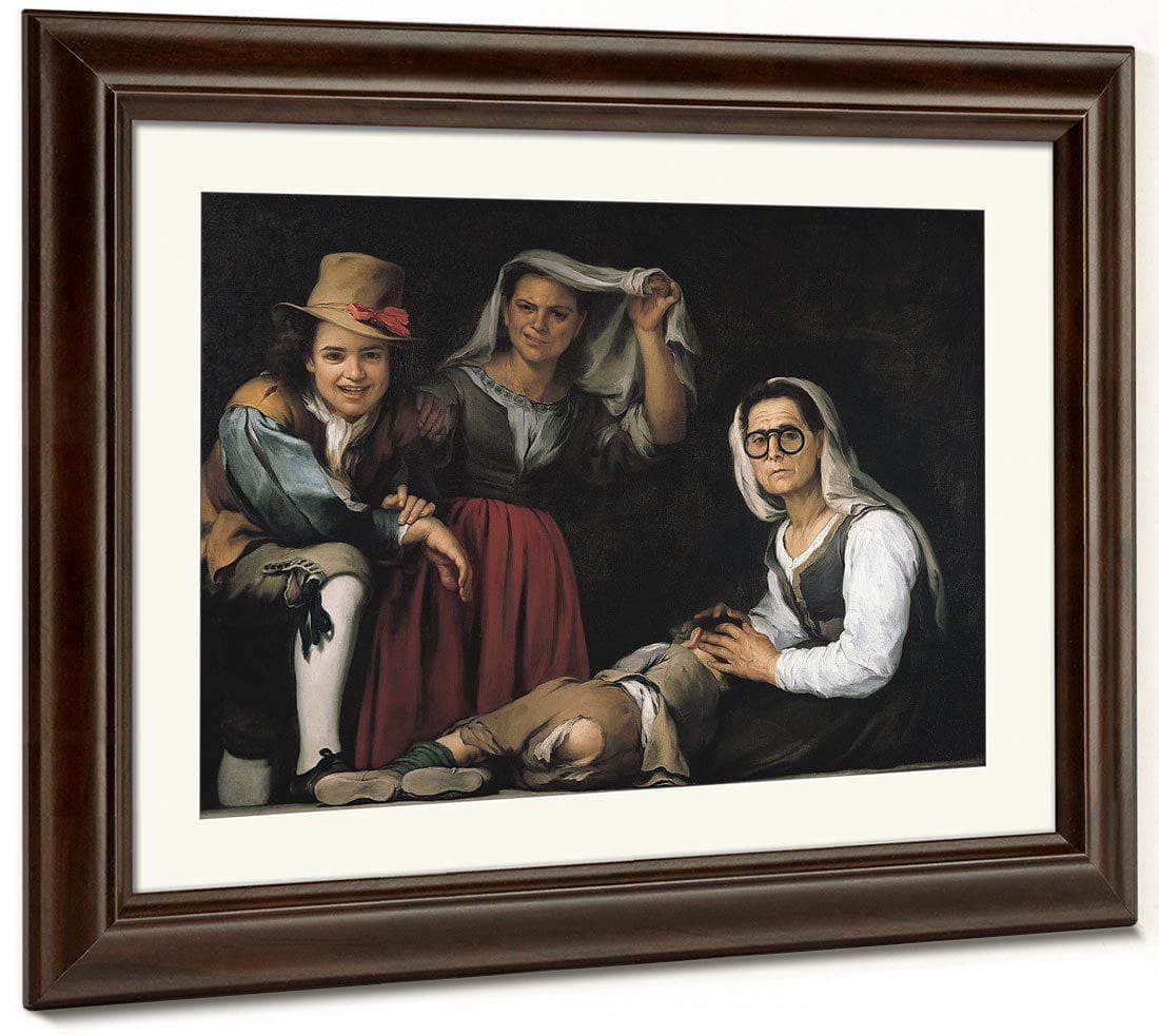 Four Figures On A Step By Bartolome Esteban Murillo Fine Art Print