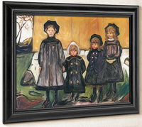 Four Girls At Asgardstrand 1902 By Edvard Munch Fine Art Print