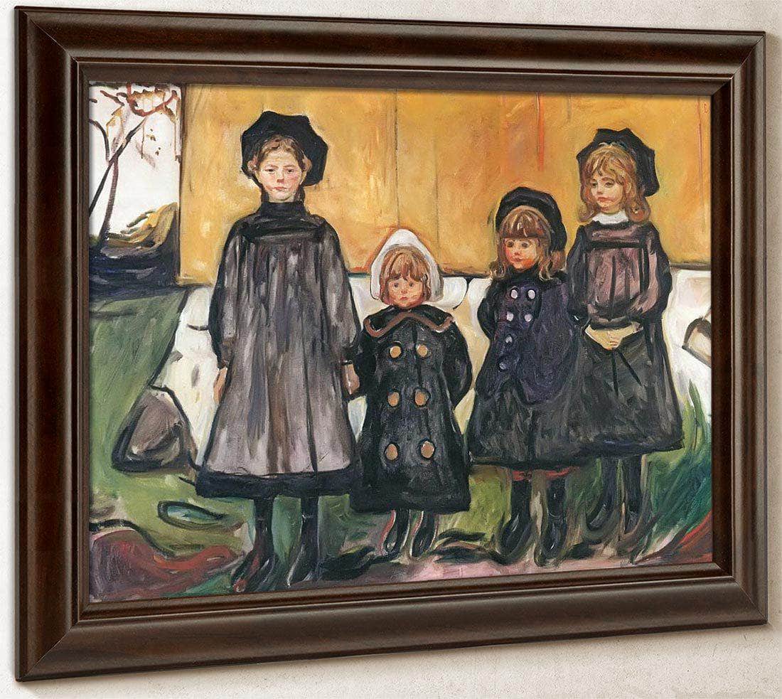 Four Girls At Asgardstrand 1902 By Edvard Munch Fine Art Print