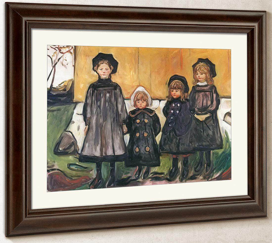 Four Girls At Asgardstrand 1902 By Edvard Munch Fine Art Print