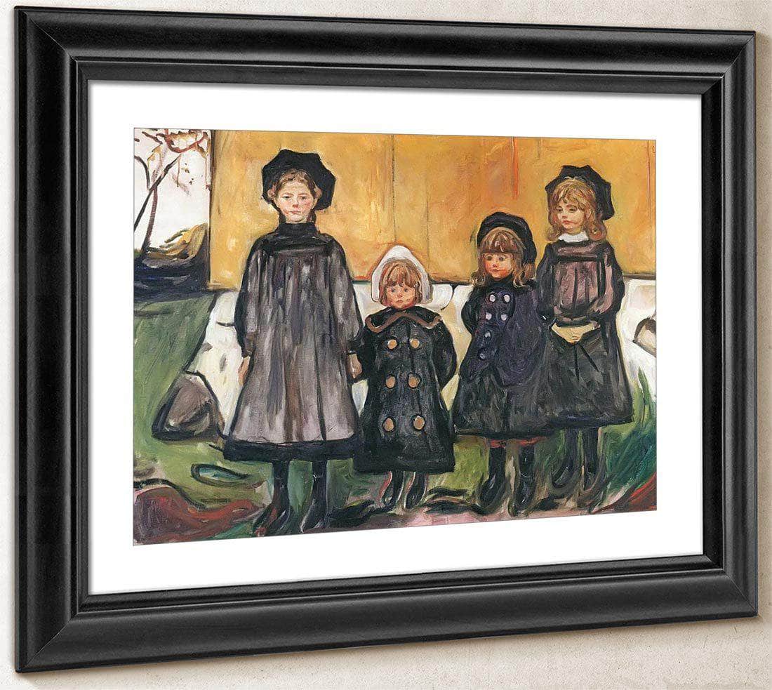 Four Girls At Asgardstrand 1902 By Edvard Munch Fine Art Print