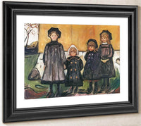 Four Girls At Asgardstrand 1902 By Edvard Munch Fine Art Print