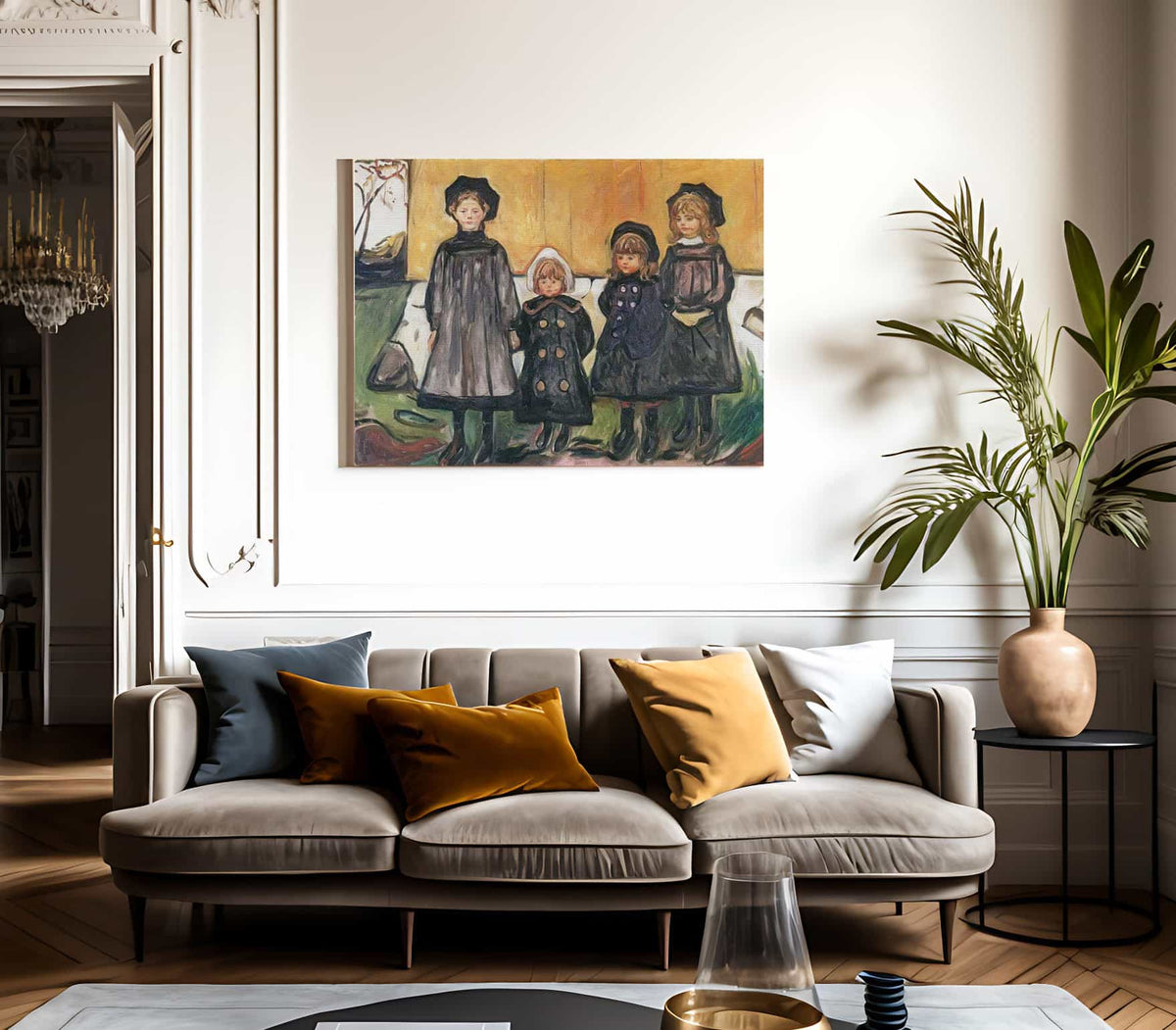 Four Girls At Asgardstrand 1902 By Edvard Munch Fine Art Print