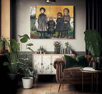 Four Girls At Asgardstrand 1902 By Edvard Munch Fine Art Print