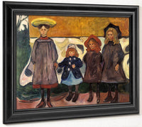 Four Girls In Asgardstrand 1903 87X111Cm Munch Museum M0488 3000X By Edvard Munch Fine Art Print