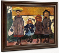 Four Girls In Asgardstrand 1903 87X111Cm Munch Museum M0488 3000X By Edvard Munch Fine Art Print