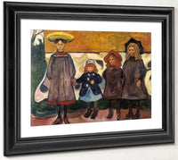 Four Girls In Asgardstrand 1903 87X111Cm Munch Museum M0488 3000X By Edvard Munch Fine Art Print
