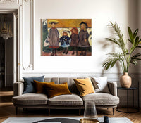 Four Girls In Asgardstrand 1903 87X111Cm Munch Museum M0488 3000X By Edvard Munch Fine Art Print