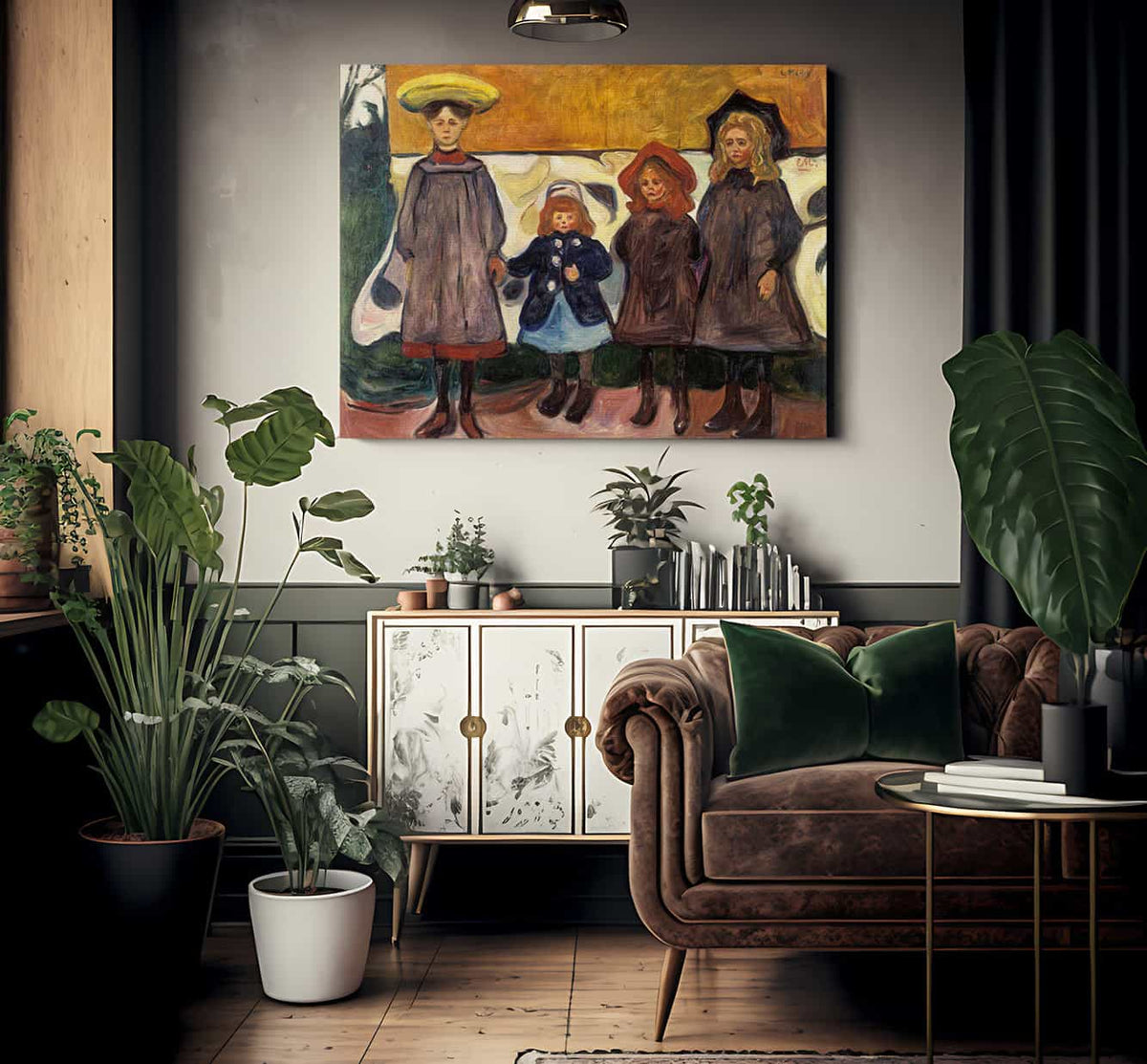 Four Girls In Asgardstrand 1903 87X111Cm Munch Museum M0488 3000X By Edvard Munch Fine Art Print