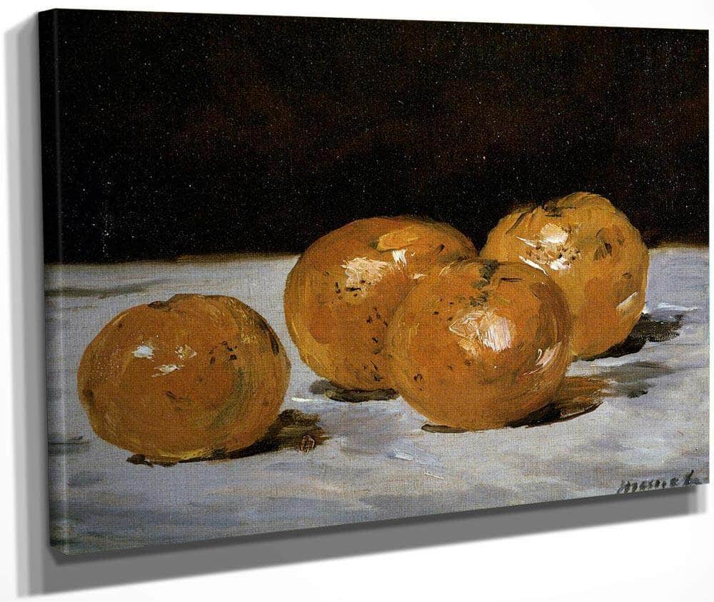 Four Mandarin Oranges By  Manet Edouard Fine Art Print