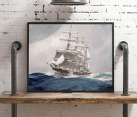 Four Masted Wool Clipper Port Jackson Painting Jack Spurling Canvas Art Fine Art Print