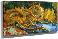 Four Sunflowers Gone To Seed By Vincent Van Gogh Fine Art Print