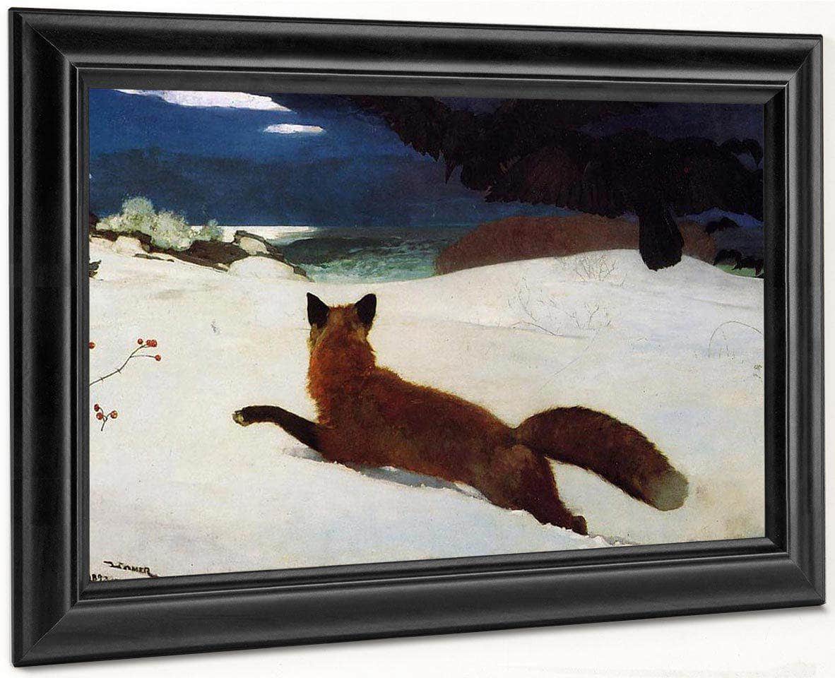 Fox By Hunt By Winslow Homer Fine Art Print