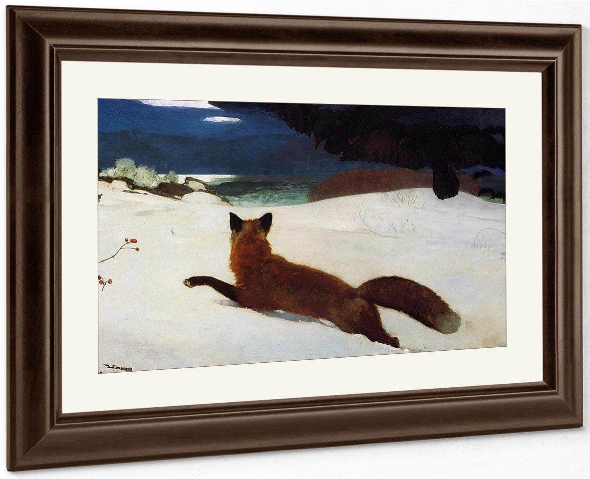 Fox By Hunt By Winslow Homer Fine Art Print