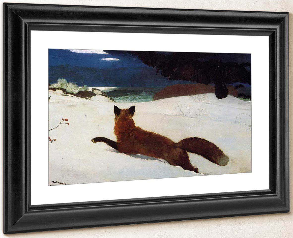Fox By Hunt By Winslow Homer Fine Art Print