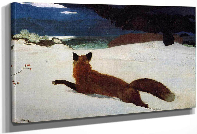 Fox By Hunt By Winslow Homer Fine Art Print