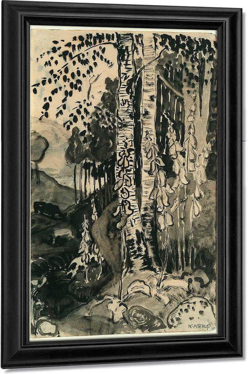 Foxgloves 4 By Nicolai Astrup Fine Art Print