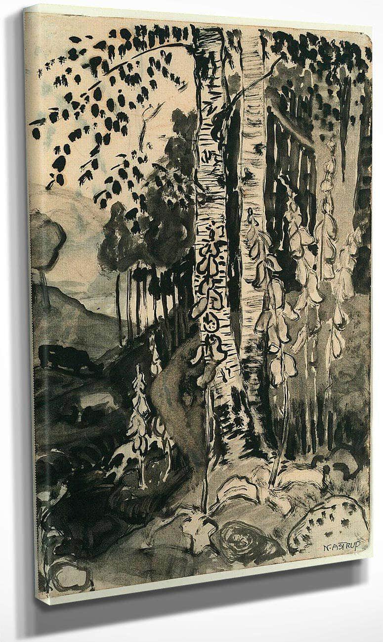 Foxgloves 4 By Nicolai Astrup Fine Art Print