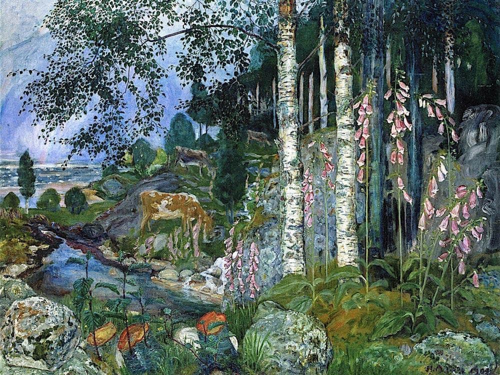 Foxgloves 5 By Nicolai Astrup Fine Art Print
