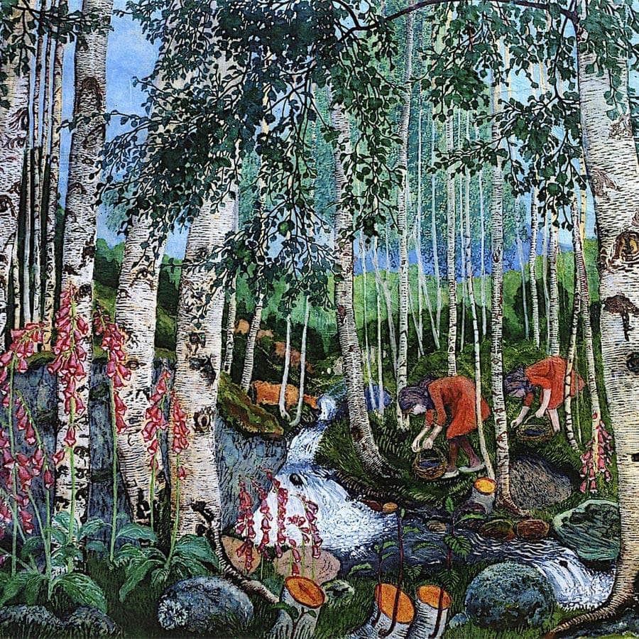 Foxgloves 6 By Nicolai Astrup Fine Art Print