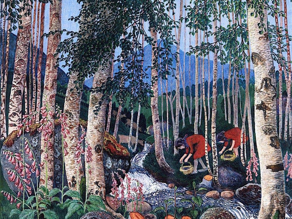 Foxgloves 7 By Nicolai Astrup Fine Art Print