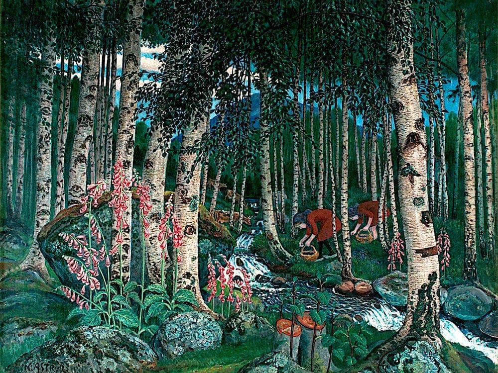 Foxgloves 8 By Nicolai Astrup Fine Art Print