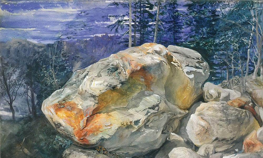 Fragment Of The Alps By John Ruskin Fine Art Print