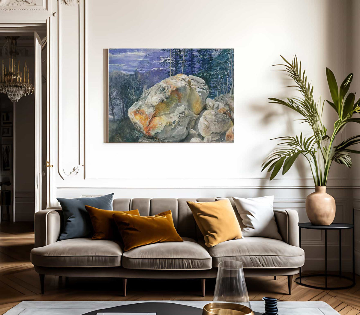 Fragment Of The Alps By John Ruskin Fine Art Print