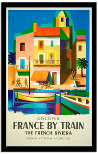 France By Train  Vintage Poster Fine Art Print