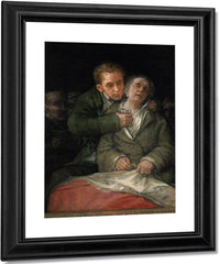 Francisco De Goya Self Portrait With Dr Arrieta 1820 By Francisco De Goya Fine Art Print