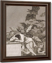 Francisco De Goya The Sleep Of Reason Produces Monsters 1799 By Francisco De Goya Fine Art Print