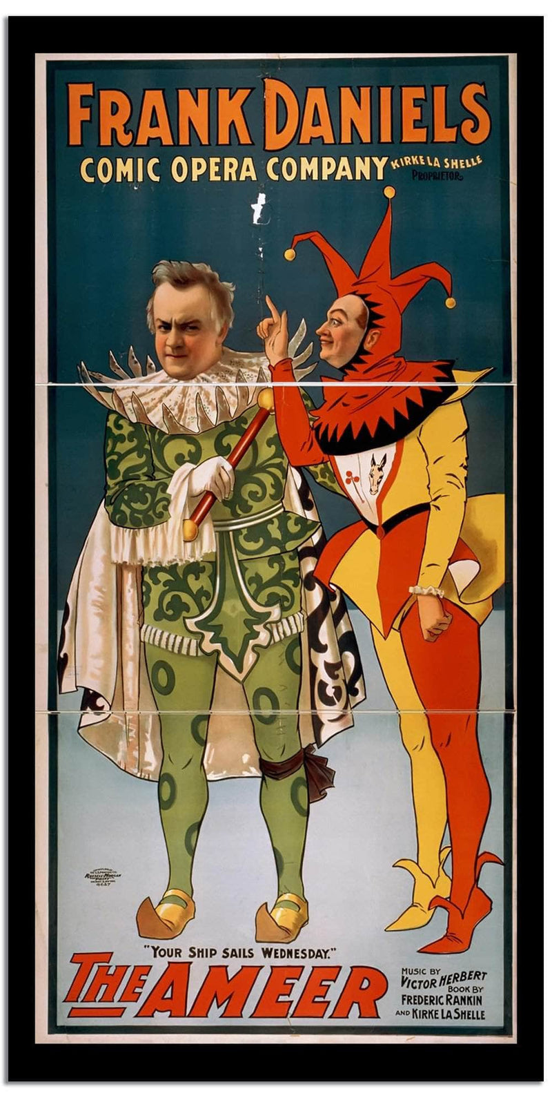 Frank Daniels  Vintage Poster Fine Art Print