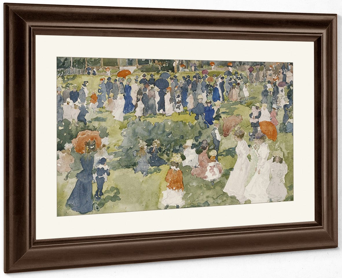 Franklin Park, Boston  2 By Maurice Brazil Prendergast Fine Art Print